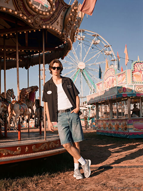 XSIDE Regular Fit Çizgili Erkek Gömlek