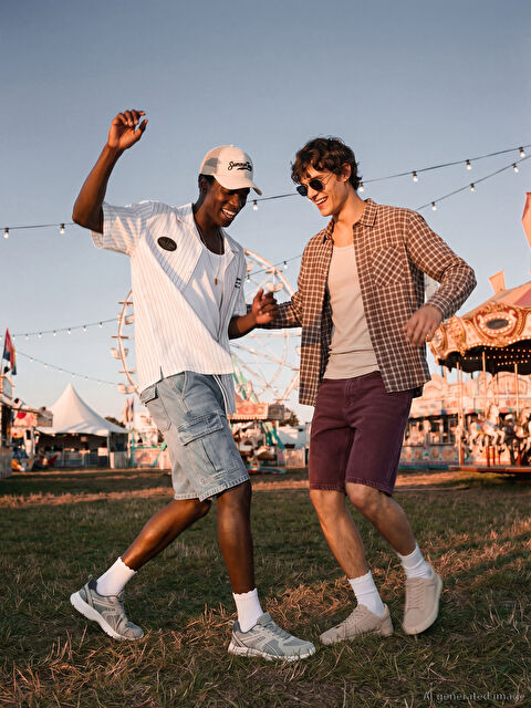 XSIDE Regular Fit Çizgili Erkek Gömlek