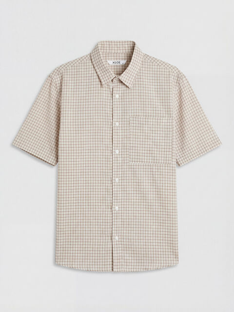 XSIDE Regular Fit Ekose Erkek Gömlek - S6R480Z8-LKQ