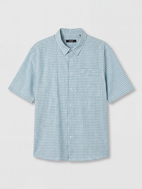 XSIDE Regular Fit Ekose Erkek Gömlek - S6R480Z8-LLC