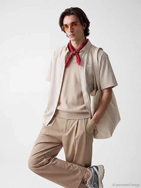 XSIDE Regular Fit Ekose Erkek Gömlek - S6R480Z8-LKQ