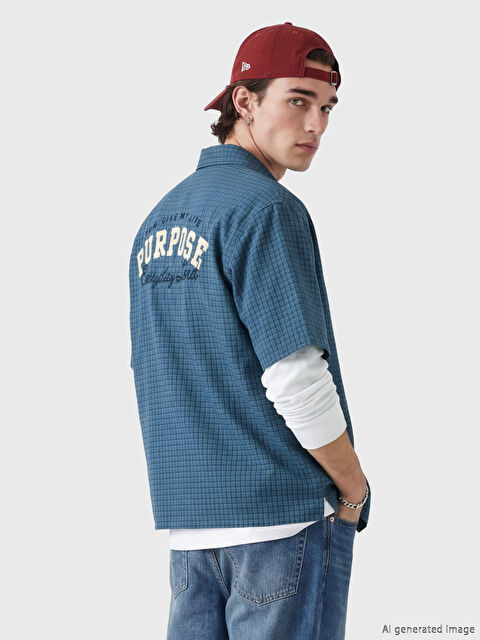 XSIDE Regular Fit Ekose Erkek Gömlek - S6R480Z8-LN6