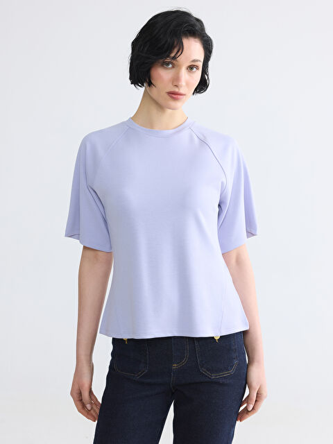 LCW Vision Bisiklet Yaka Kadın Tişört