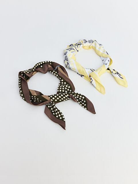LCW ACCESSORIES Desenli Kadın Bandana 2'li