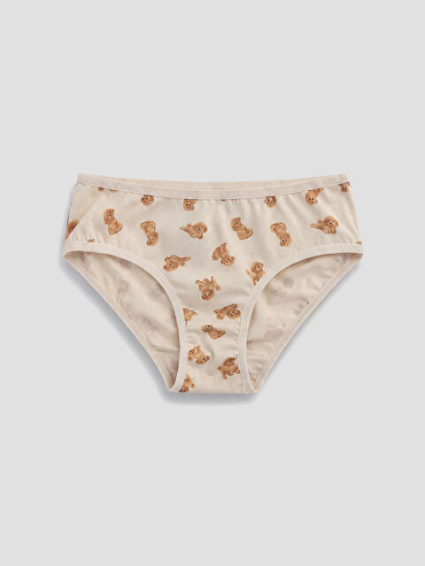 LCW Kids Ayıcık Desenli Kız Çocuk Külot