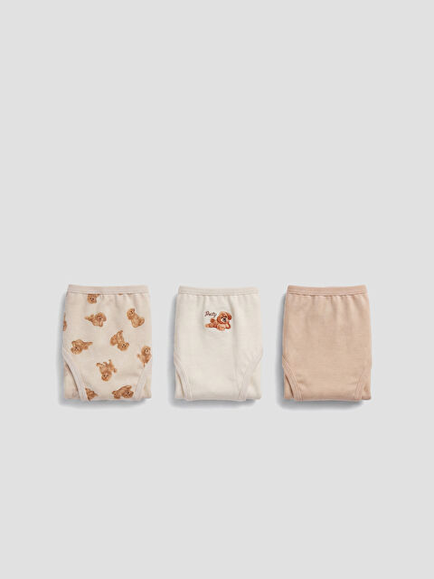 LCW Kids Baskılı Kız Çocuk Slip Külot 3'lü