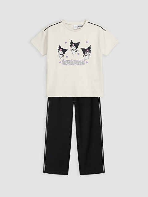 LCW Kids Kuromi Baskılı Kız Çocuk Takım