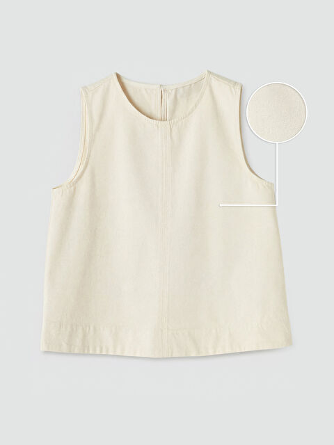 LCW Vision Bisiklet Yaka Jean Bluz