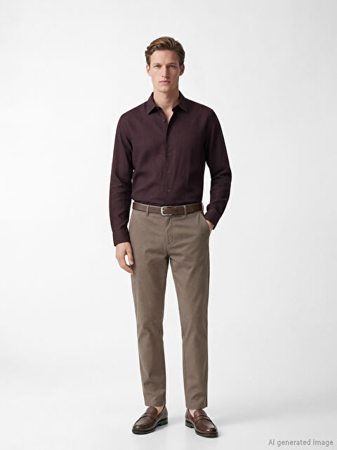 SOUTHBLUE Standart Kalıp Gabardin Erkek Pantolon