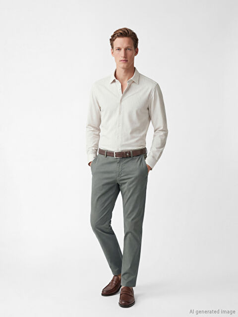 SOUTHBLUE Erkek Standart Kalıp Gabardin Pantolon