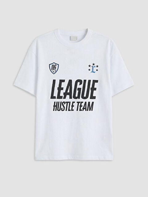 LCW Kids Bisiklet Yaka Baskılı Erkek Çocuk Tişört - S6R625Z4-Q6K