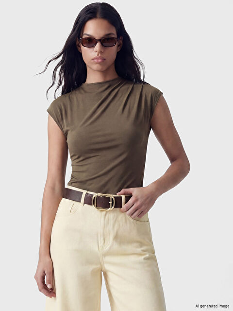 LCW ACCESSORIES Deri Görünümlü Kadın Kemer