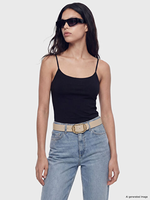 LCW ACCESSORIES Deri Görünümlü Kadın Kemer