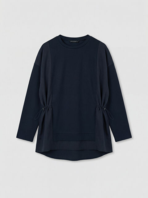 LCW Modest Büzgülü Soft Touch Kadın Sweatshirt Tunik