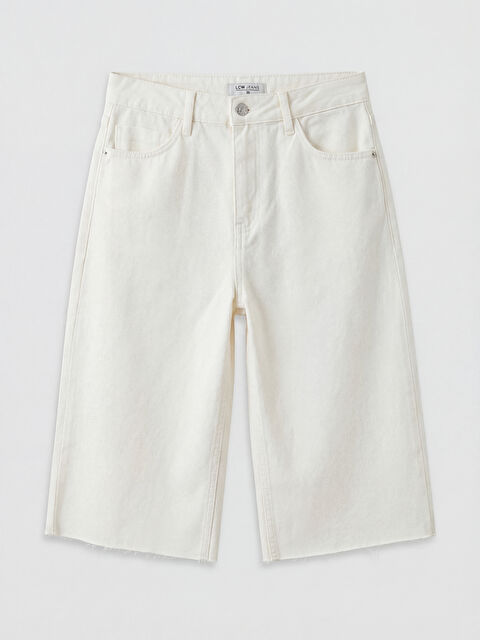LCW Jeans Bermuda Fit Kadın Jean Şortolon