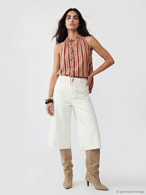 LCW Jeans Bermuda Fit Kadın Jean Şortolon