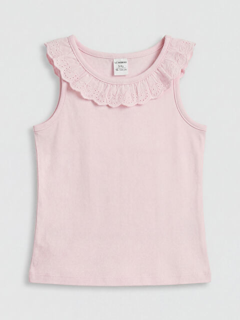 LCW Kids Bebe Yaka Kız Çocuk Atlet - S6R645Z1-QWN