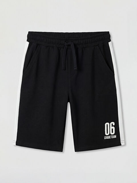 LCW Kids Beli Lastikli Yanları Şeritli Erkek Çocuk Şort - S6R648Z4-CVL