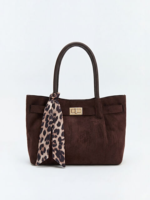 LCW ACCESSORIES Süet Görünümlü Kadın Omuz Çantası - S6R689Z8-DJ7