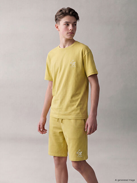 LCW Kids Los Angeles Baskılı Erkek Çocuk Şort