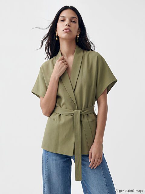 LCW Vision Şal Yaka Kadın Yelek