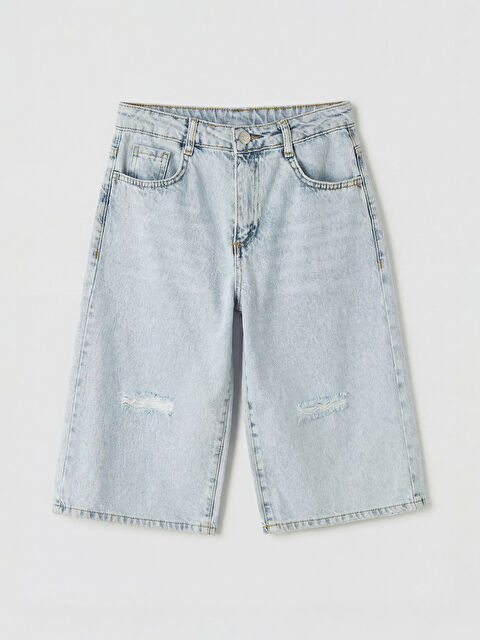 LCW Kids Yırtık Detaylı Kız Çocuk Şortolon - S6R811Z4-V2T