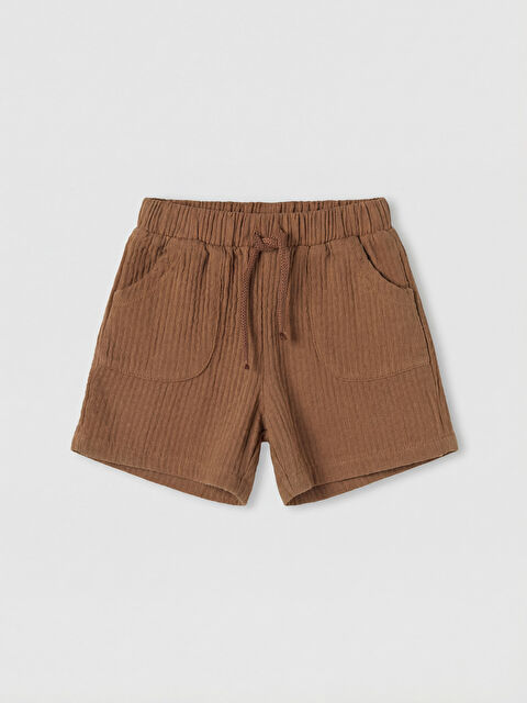 LCW baby Erkek Bebek Fitilli Şort