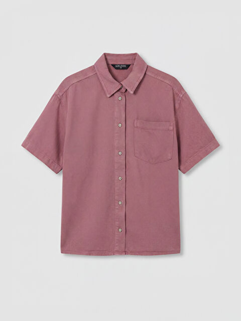 LCW Vision Cepli Oversize Kadın Jean Gömlek