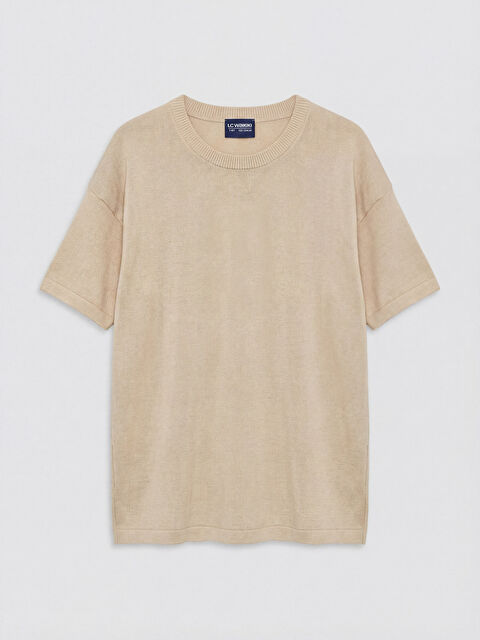 LCW Kids Bisiklet Yaka Kısa Kollu Erkek Çocuk Triko Kazak