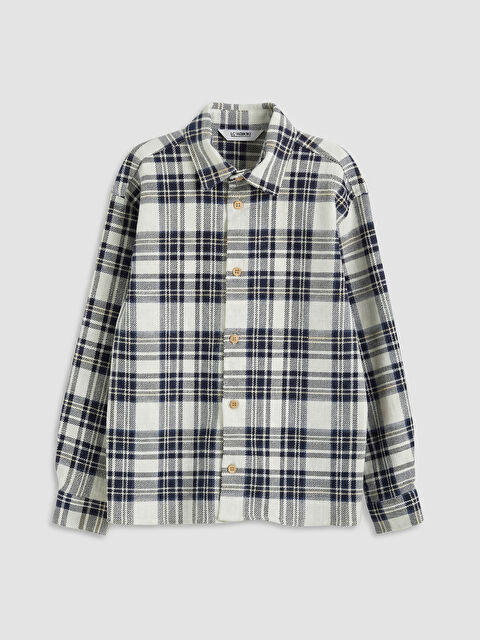 LCW Kids Ekose Erkek Çocuk Gömlek Ceket - S6R836Z4-LQB