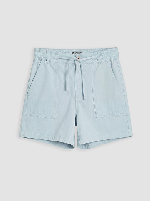 LCW Jeans Beli Lastikli Kadın Jean Şort