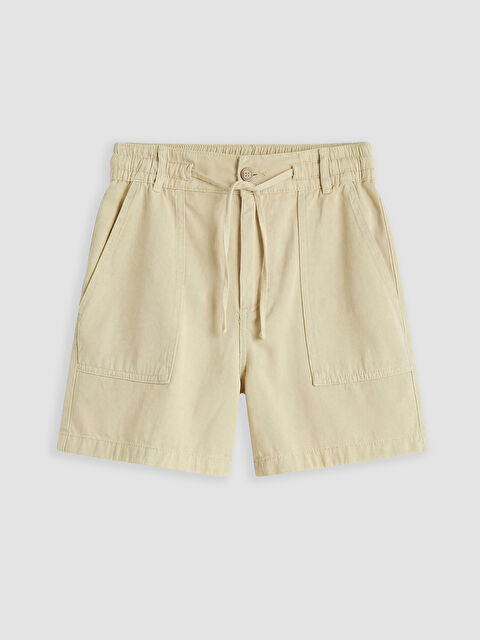 LCW Jeans Beli Lastikli Kadın Jean Şort