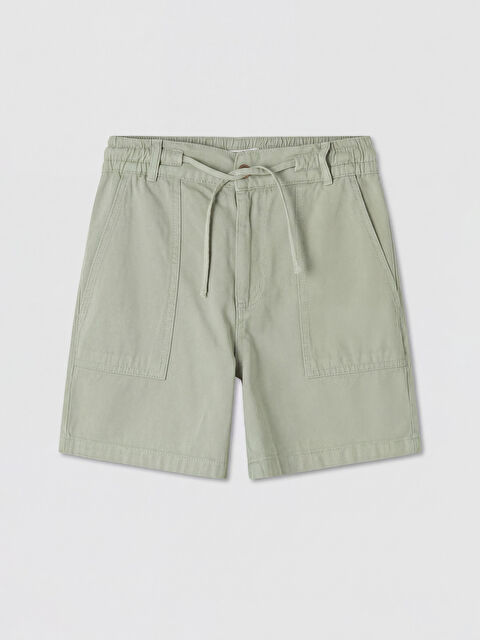 LCW Jeans Beli Lastikli Kadın Jean Şort