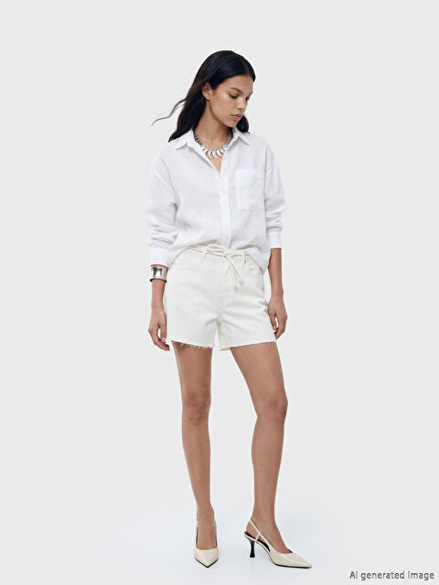 LCW Jeans Regular Fit Kadın Jean Şort