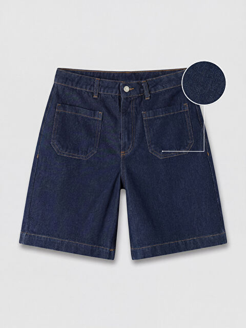 LCW Jeans Bermuda Fit Kadın Jean Şort