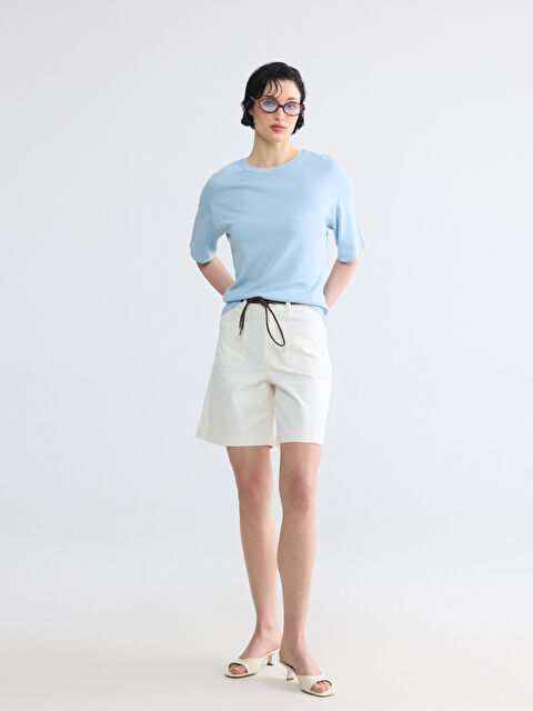 LCW Jeans Yüksek Bel Kadın Jean Şortolon