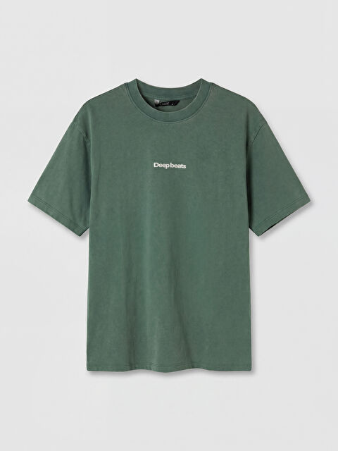 XSIDE Bisiklet Yaka Regular Fit Baskılı Erkek Tişört