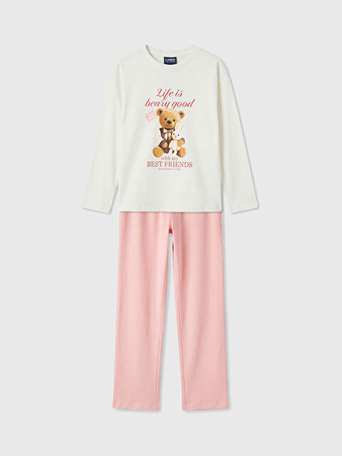 LCW Kids Baskılı Kız Çocuk Pijama Takım