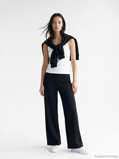 LCW EVERYDAY Beli Lastikli Soft Touch Kadın Eşofman Altı