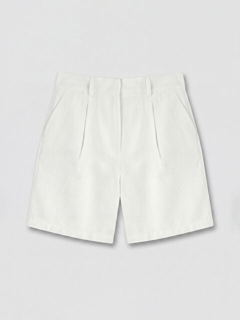 LCW Vision Loose Fit Pileli Kadın Şort