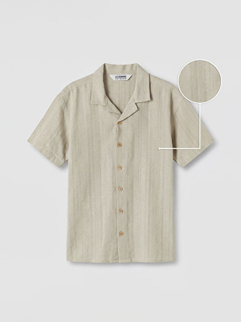 LCW Kids Kısa Kollu Poplin Erkek Çocuk Gömlek