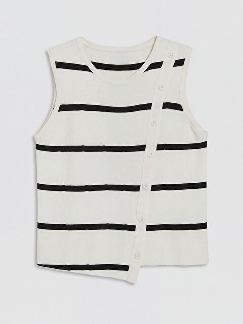 LCW Kids Bisiklet Yaka Kız Çocuk Triko Süveter