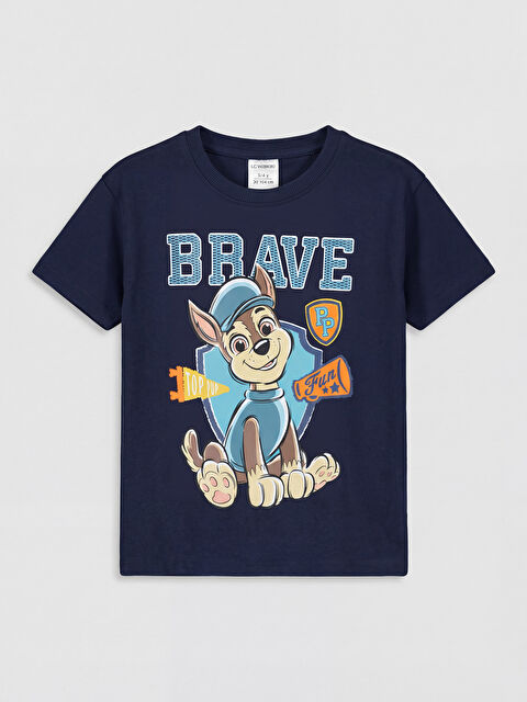 LCW Kids Paw Patrol Baskılı Erkek Çocuk Tişört