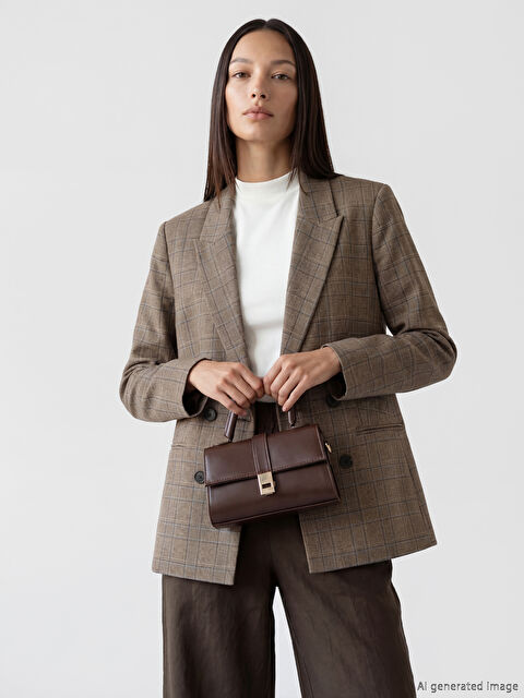 LCW ACCESSORIES Deri Görünümlü Kadın Omuz Çantası