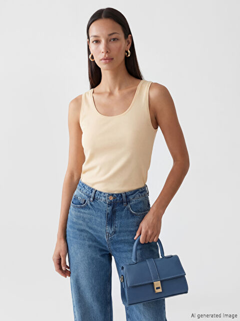 LCW ACCESSORIES Deri Görünümlü Kadın Omuz Çantası