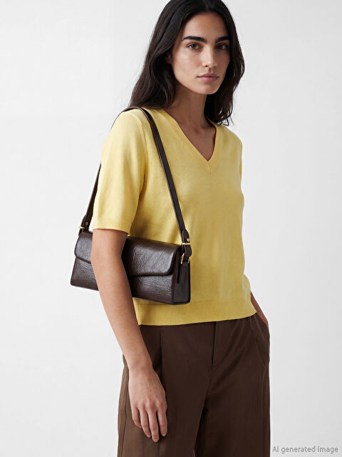 LCW ACCESSORIES Deri Görünümlü Kadın Omuz Çantası