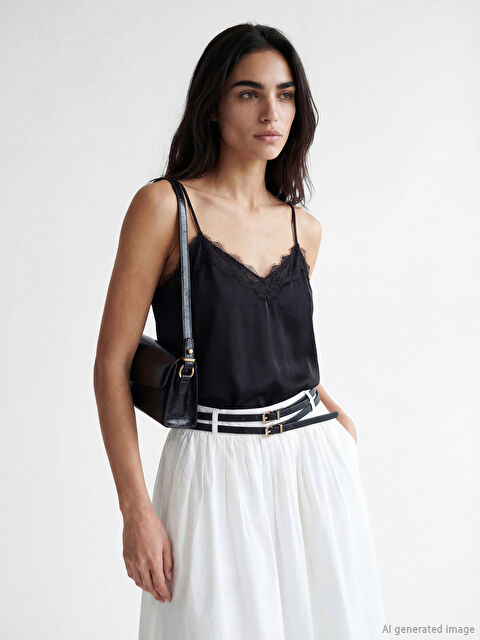 LCW ACCESSORIES Deri Görünümlü Kadın Omuz Çantası