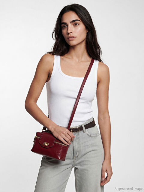 LCW ACCESSORIES Deri Görünümlü Kadın Omuz Çantası