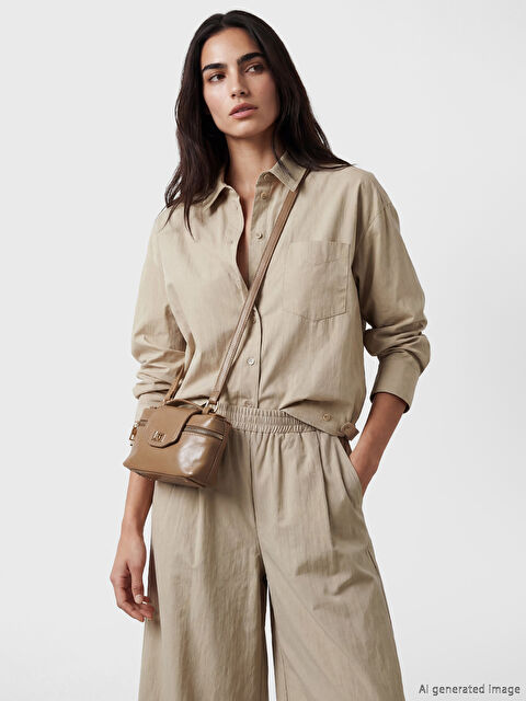 LCW ACCESSORIES Deri Görünümlü Kadın Omuz Çantası