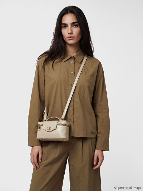 LCW ACCESSORIES Deri Görünümlü Kadın Omuz Çantası